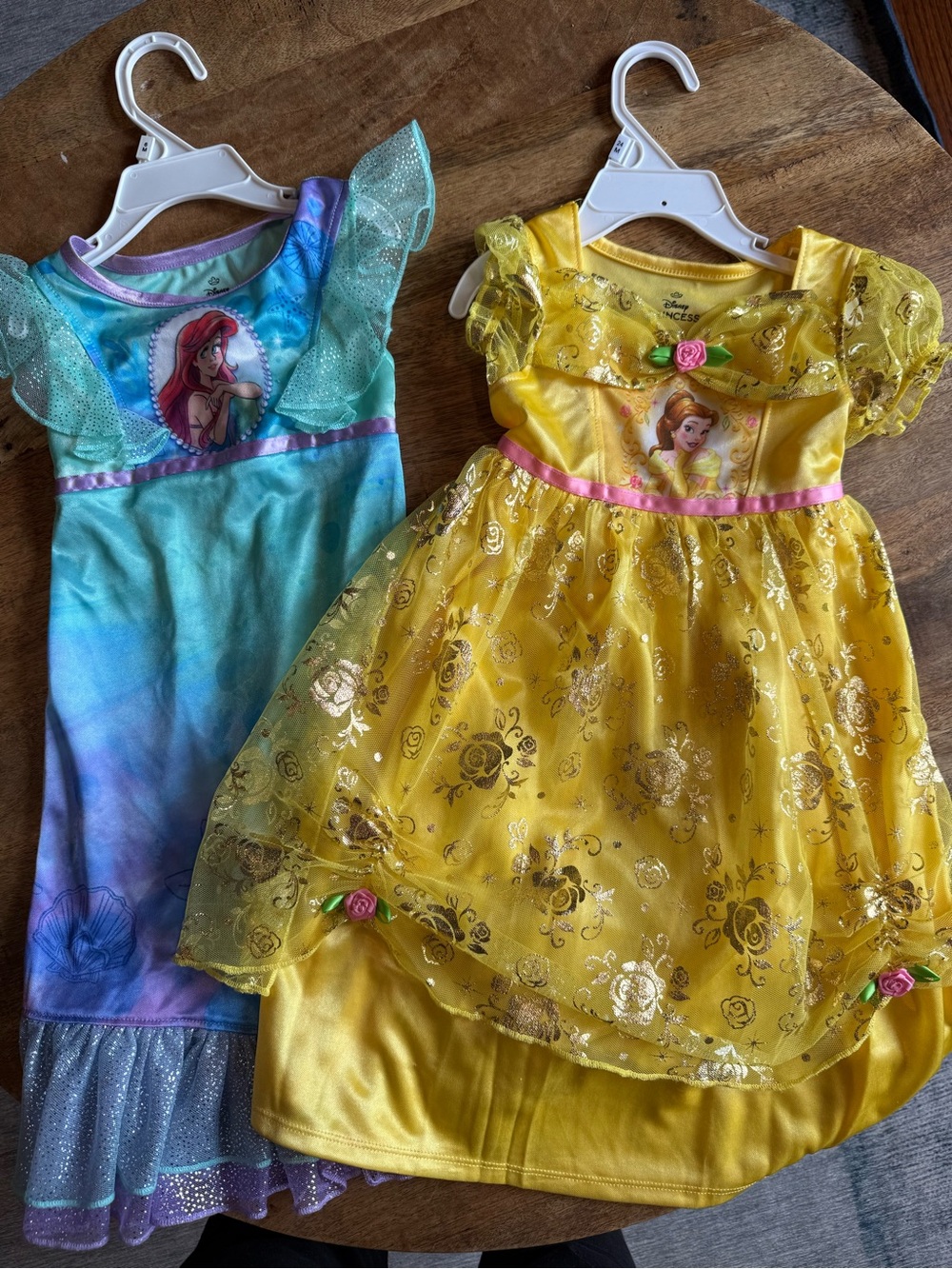 Disney Yellow Belle-Style Dress with Pink Accents